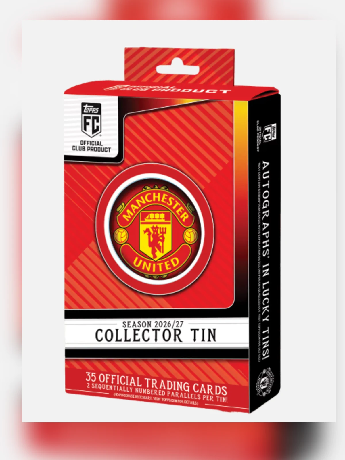 Carta de Lata Coleccionable Manchester United 2026/27, Topps